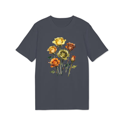 Rosen Aquarell T-Shirt Damen Bio Baumwolle