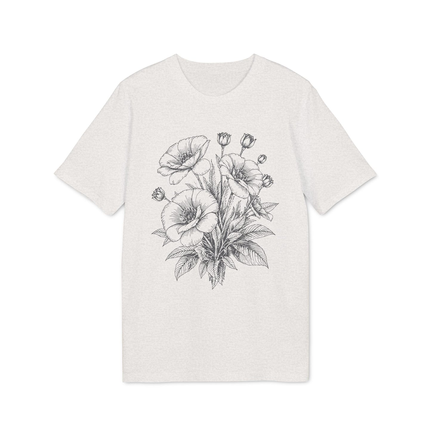 Mohnblumen T-Shirt Damen Bio Baumwolle nachhaltig