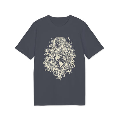 T-Shirt mit Yin-Yang-Symbol in psychedelischem Stil für Damen und Herren