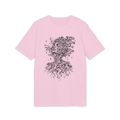 Psychedelisches Damen T-Shirt mit Frauenporträt