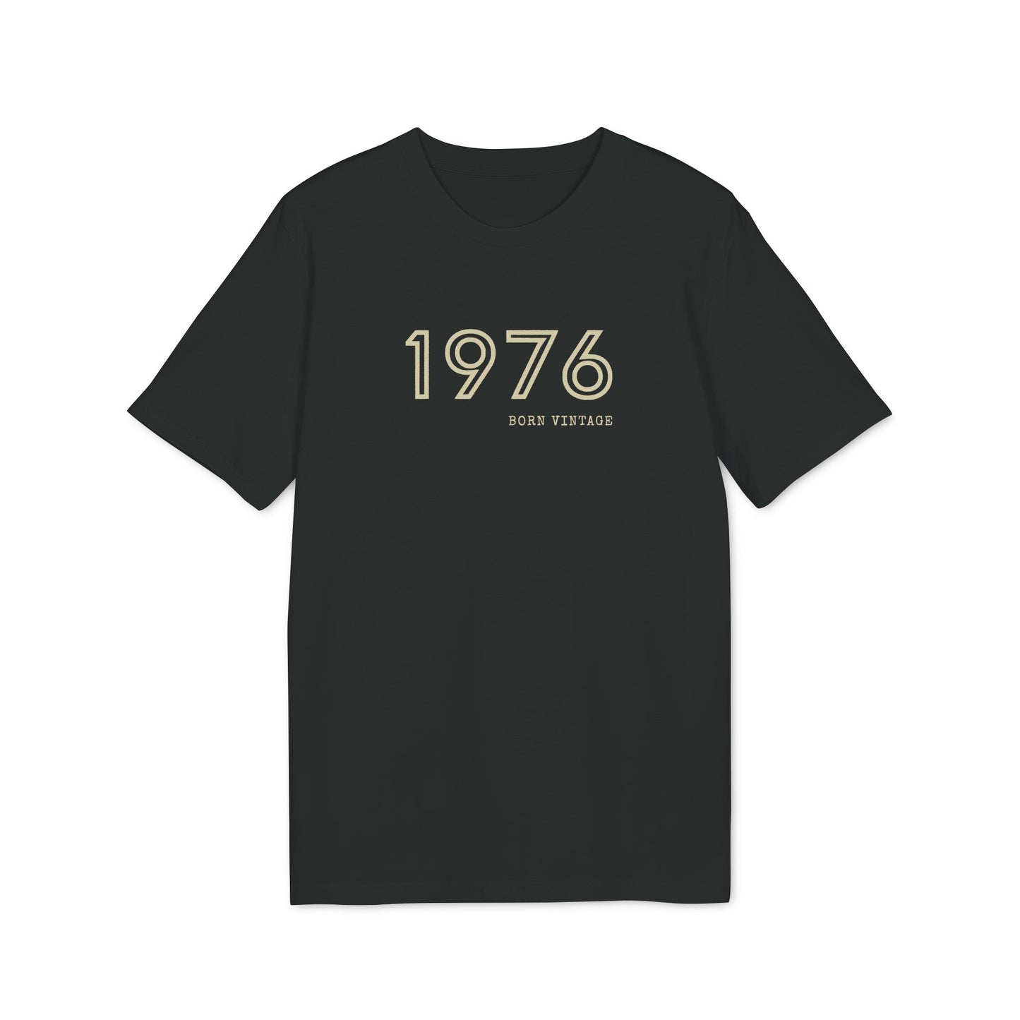 1976 Born Vintage Shirt Damen & Herren, Bio-Baumwolle