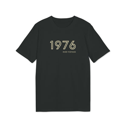 1976 Born Vintage Shirt Damen & Herren, Bio-Baumwolle