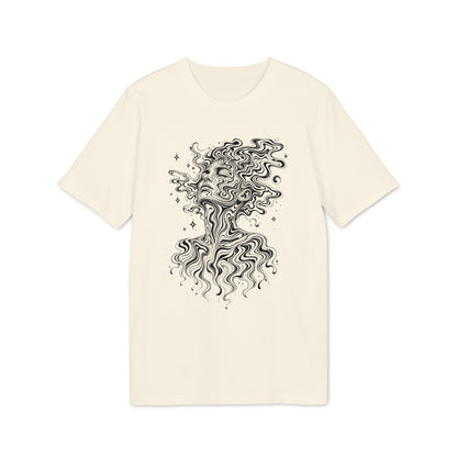 Psychedelisches Damen T-Shirt mit Frauenporträt