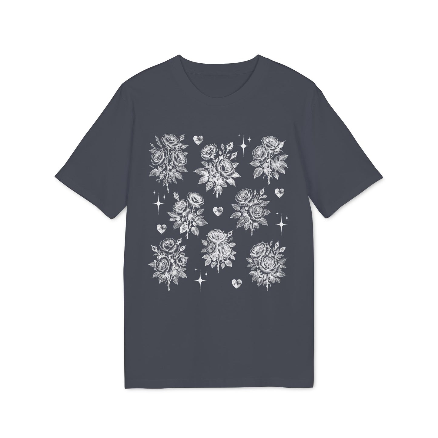 Vintage Rosen T-Shirt aus Bio Baumwolle