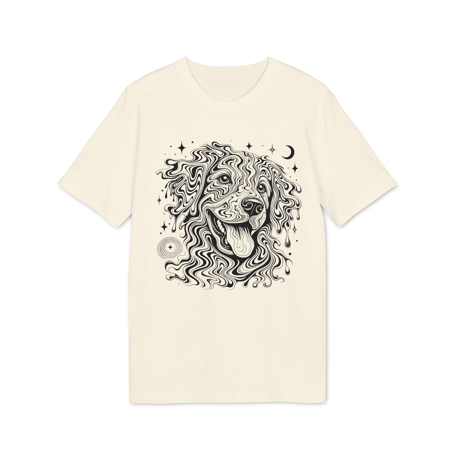 Psychedelischer Hund - T-Shirt aus 100% Baumwolle für Damen und Herren
