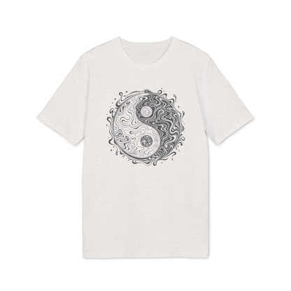T-Shirt mit Yin-Yang-Symbol in psychedelischem Stil für Damen und Herren