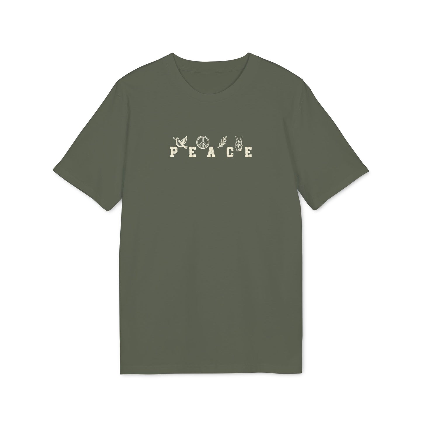Peace Shirt mit Symbolen, Bio-Baumwolle