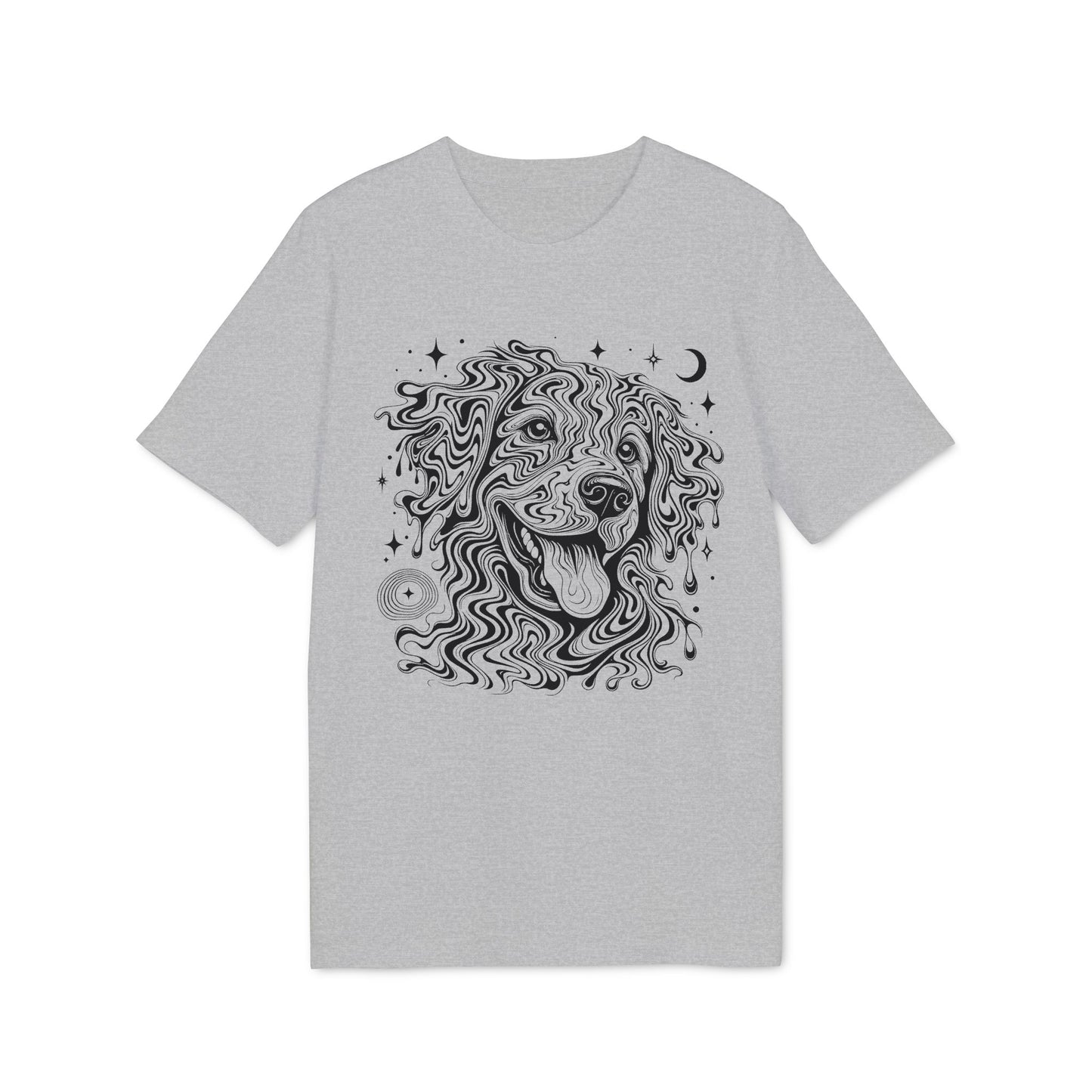 Psychedelischer Hund - T-Shirt aus 100% Baumwolle für Damen und Herren