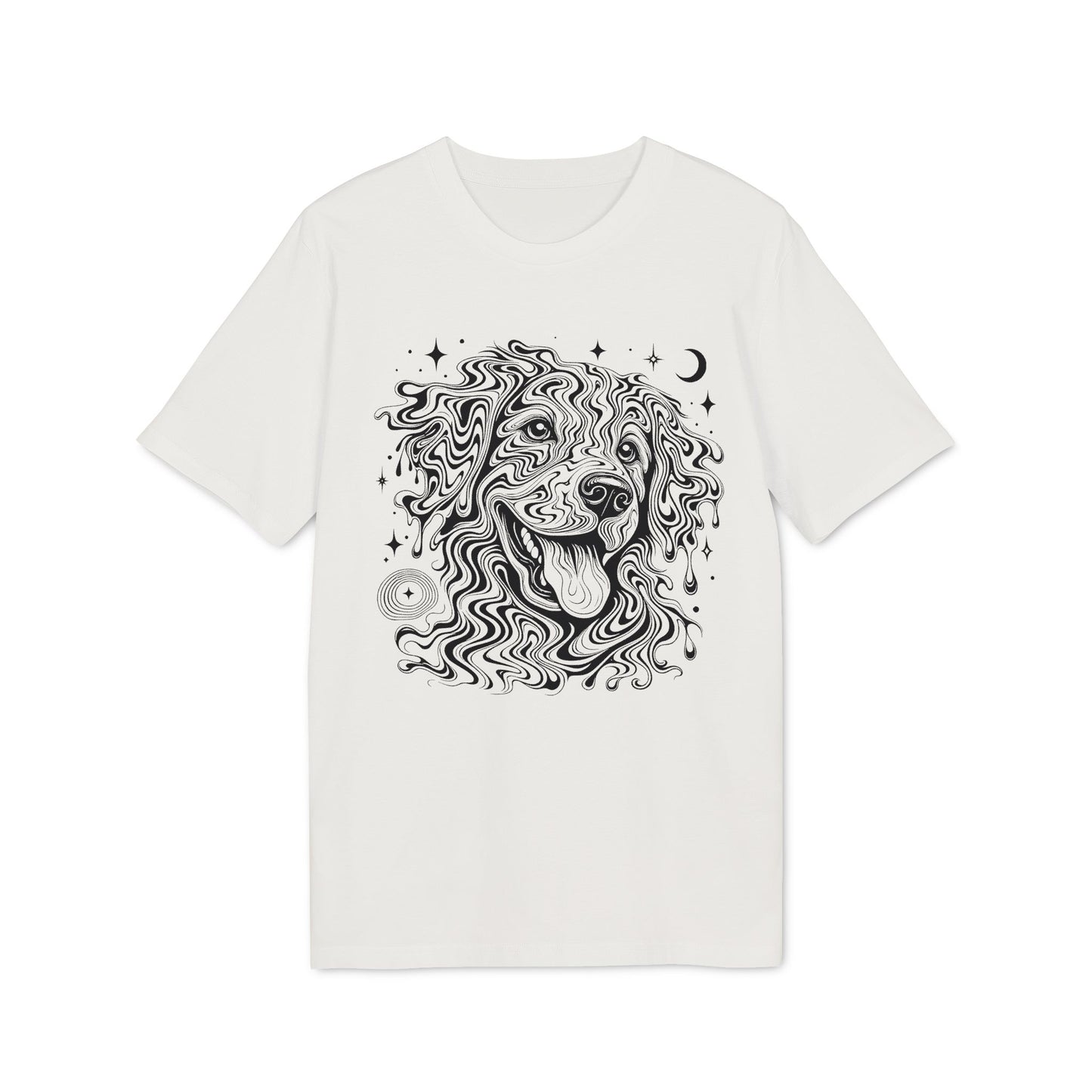 Psychedelischer Hund - T-Shirt aus 100% Baumwolle für Damen und Herren