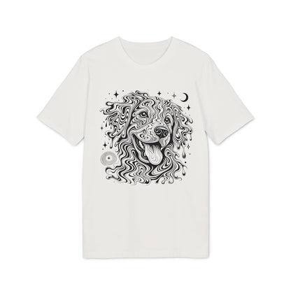 Psychedelischer Hund - T-Shirt aus 100% Baumwolle für Damen und Herren