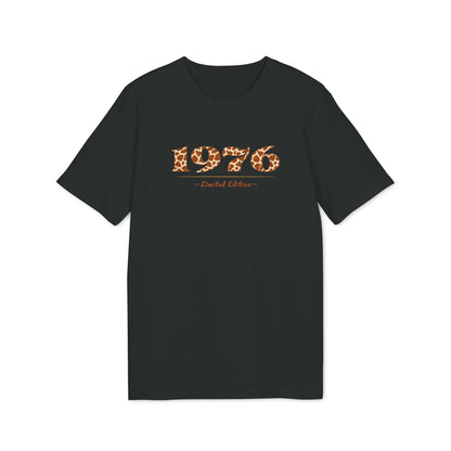 1976 Limited Edition im Leopardenprint Damen Bio-Baumwolle-Shirt