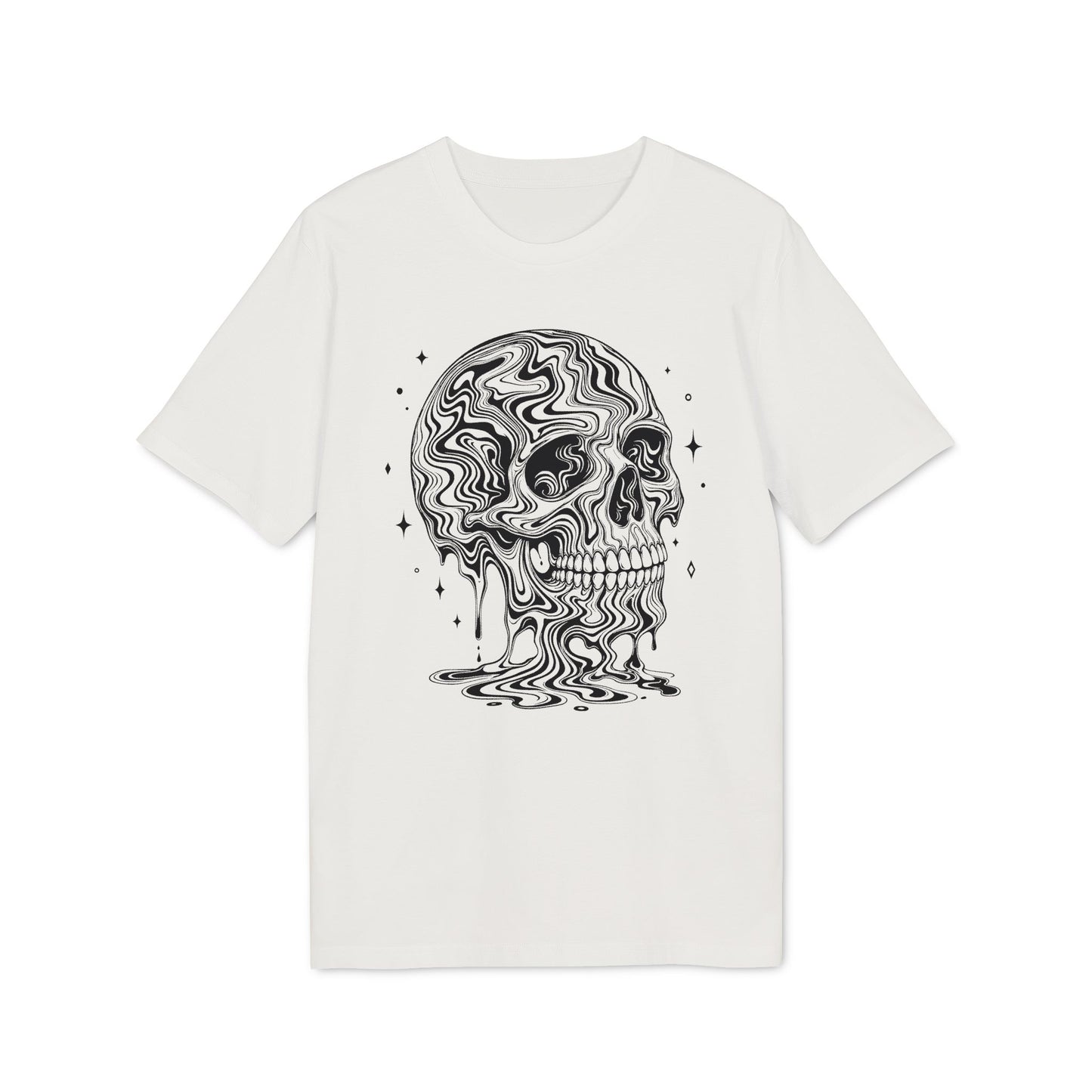 Psychedelischer Totenkopf - T-Shirt für Herren