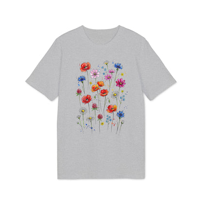 Blumen T-Shirt Damen aus Bio-Baumwolle