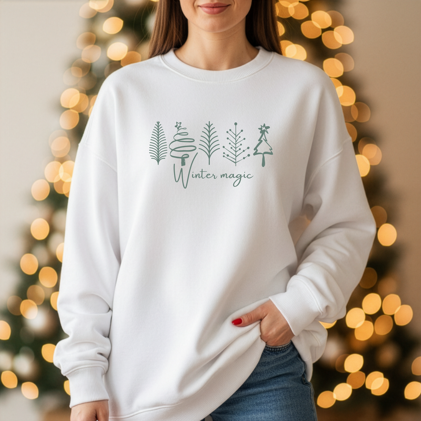 100% Bio-Baumwolle Oversized Sweatshirt, Wintergeschenk & Weihnachtsgeschenk - Womens Organic Oversized Sweatshirt