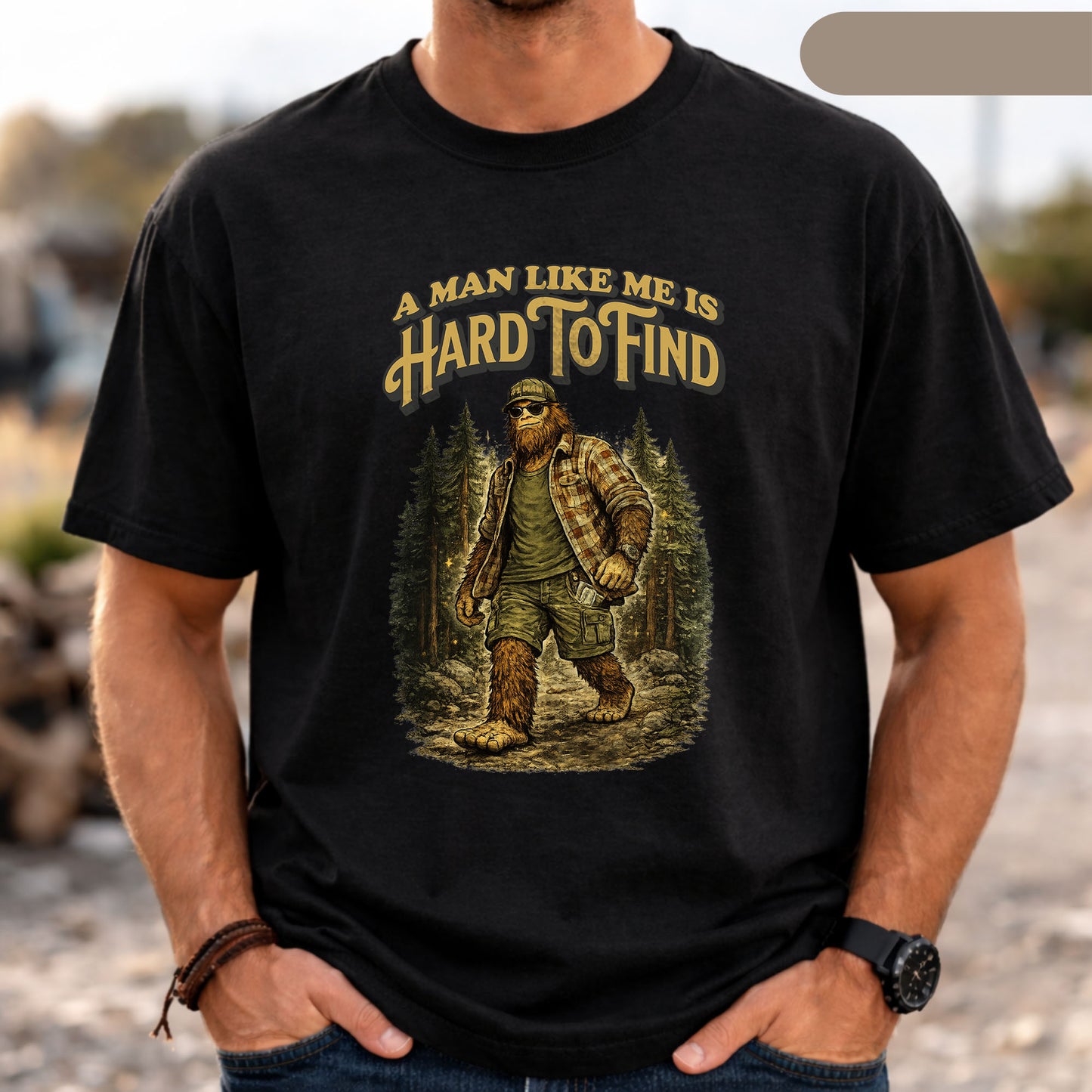 Lustiges Männer-Shirt: A man like me is hard to find