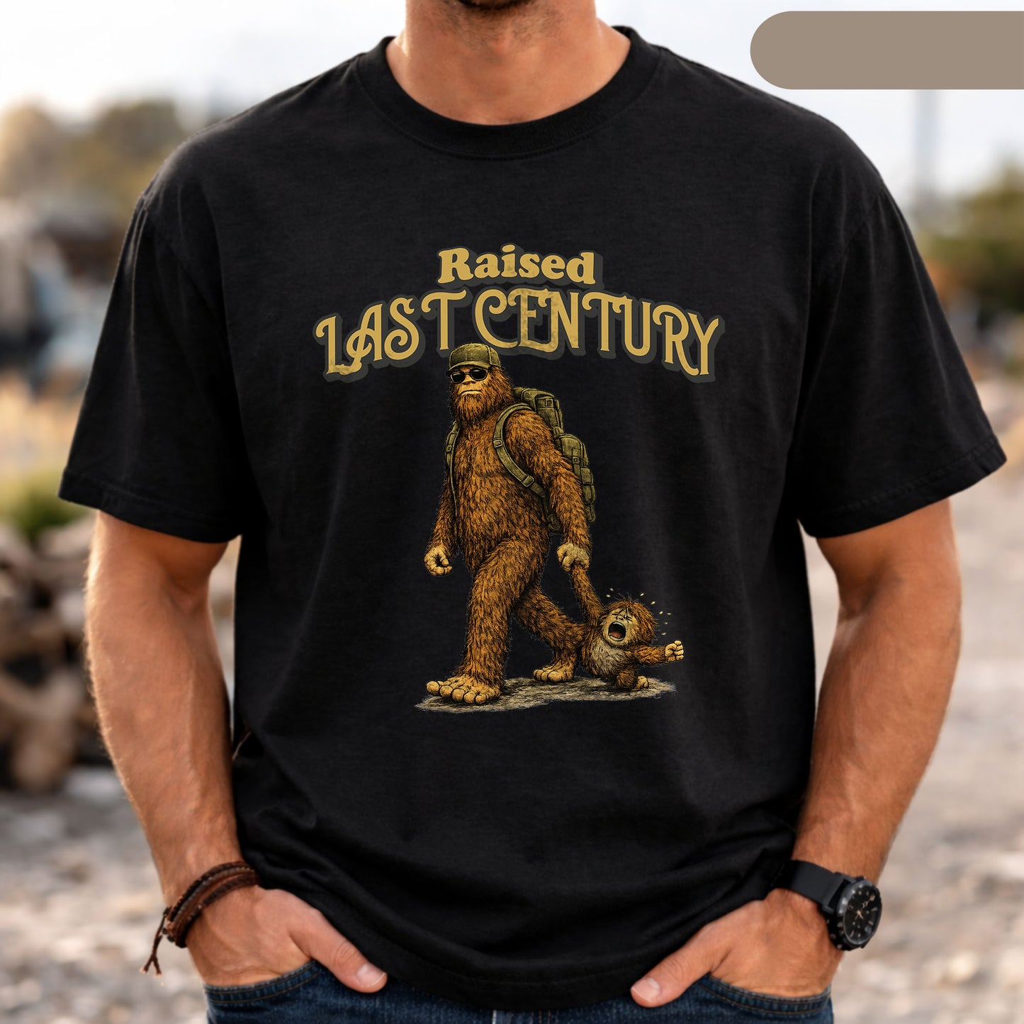 Lustiges Bigfoot Shirt Herren - Raised Last Century