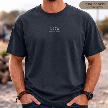 1976 Analog Mind Shirt Herren Bio-Baumwolle