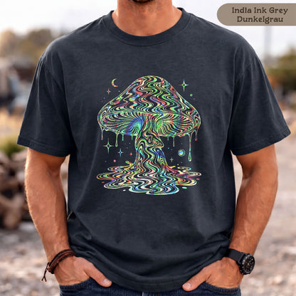 Shirt mit psychedelischem Pilz für Damen und Herren