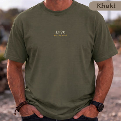 1976 Analog Mind Shirt Herren Bio-Baumwolle