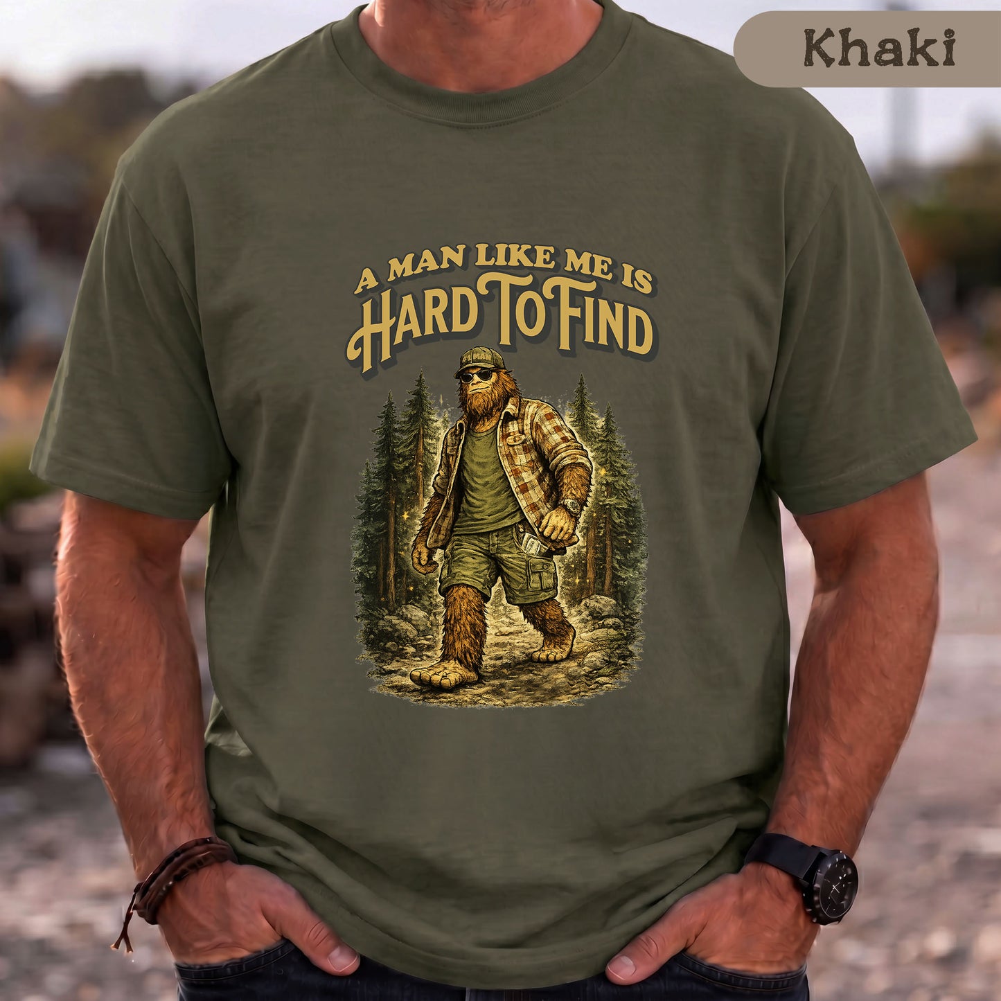 Lustiges Männer-Shirt: A man like me is hard to find