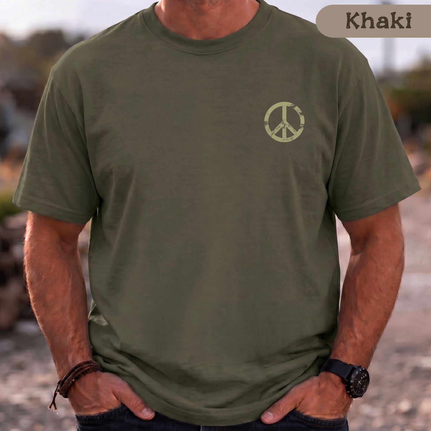 Peace Shirt Damen & Herren, Bio-Baumwolle