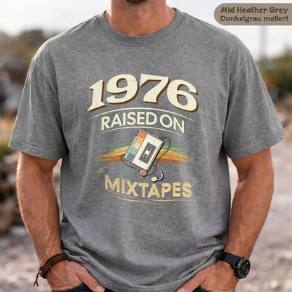 Retro T-Shirt 1976, RAISED ON MIXTAPES
