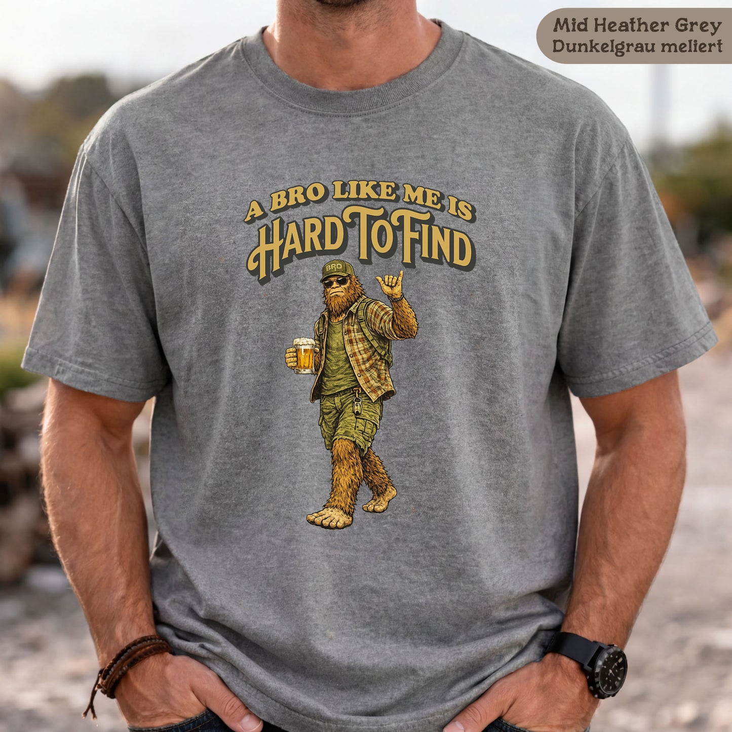 Lustiges Geschenk für Kumpel oder Bruder: A bro like me is hard to find