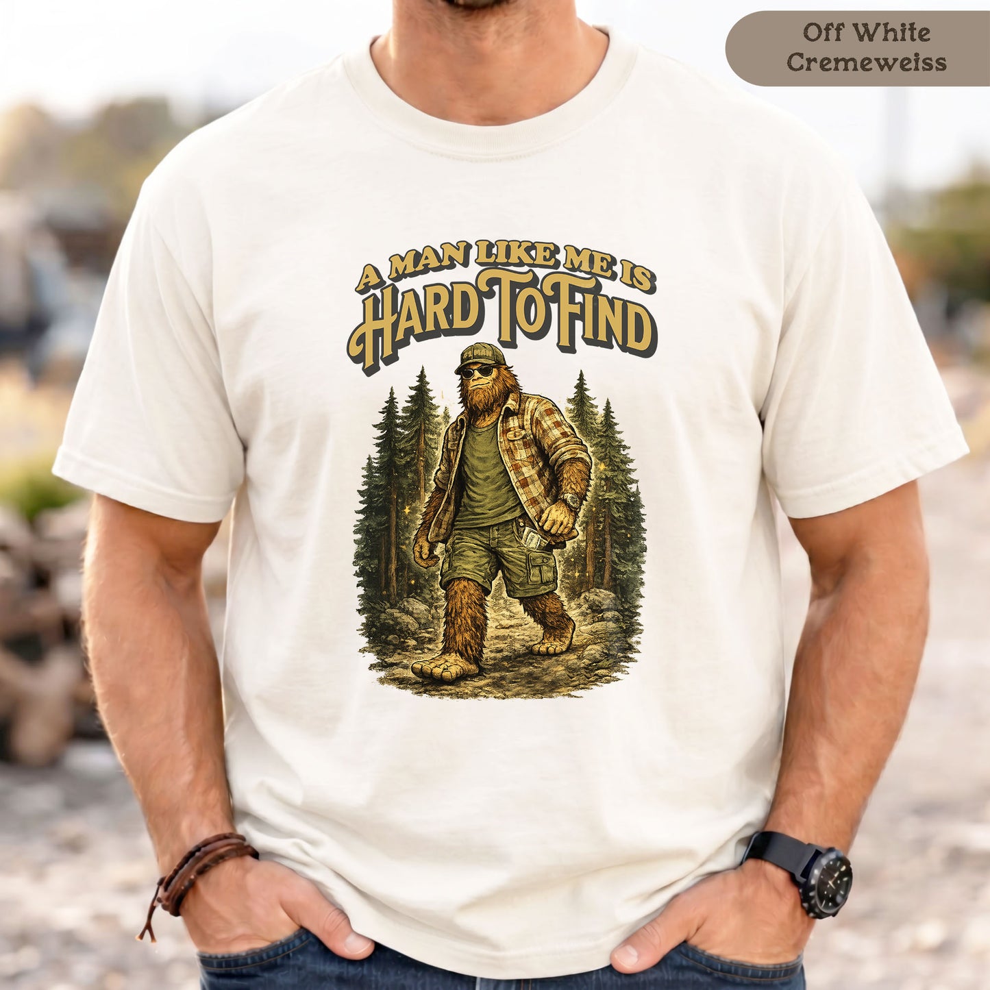 Lustiges Männer-Shirt: A man like me is hard to find