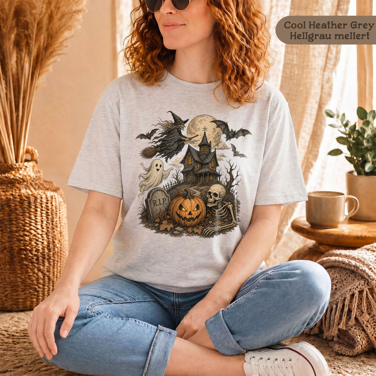 Retro Halloween-Shirt für Damen