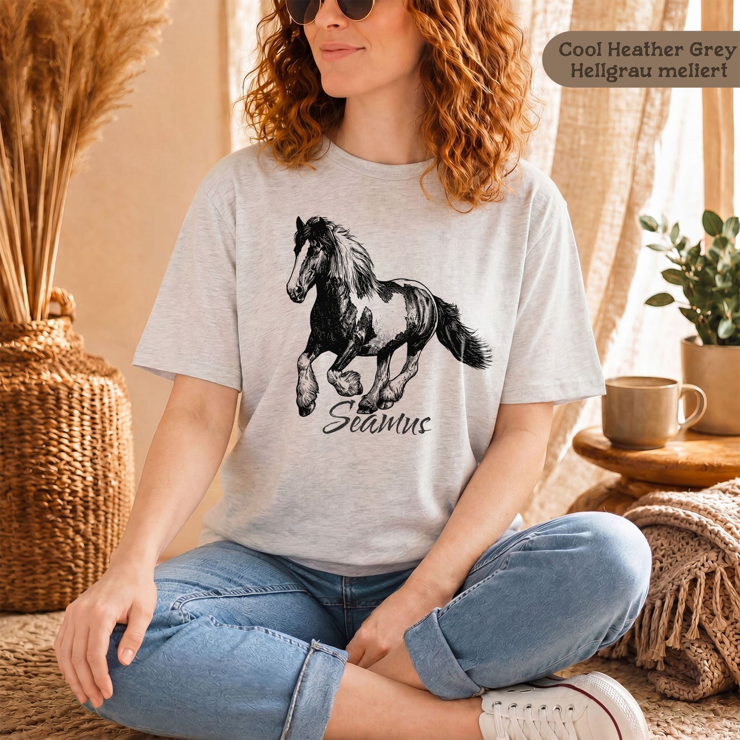 Personalisiertes Unisex T-Shirt mit deinem Lieblingspferd