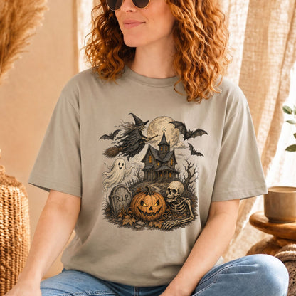 Retro Halloween-Shirt für Damen