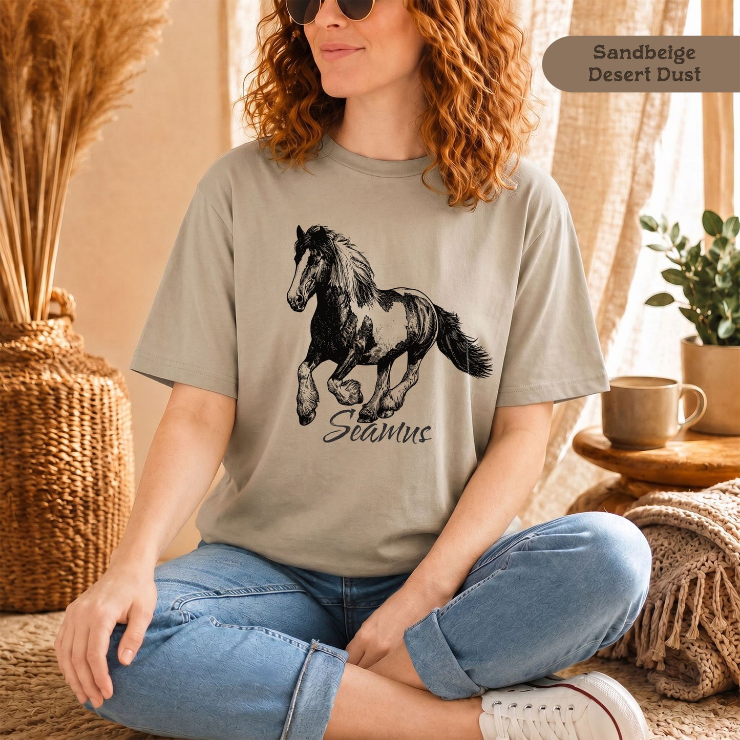 Personalisiertes Unisex T-Shirt mit deinem Lieblingspferd