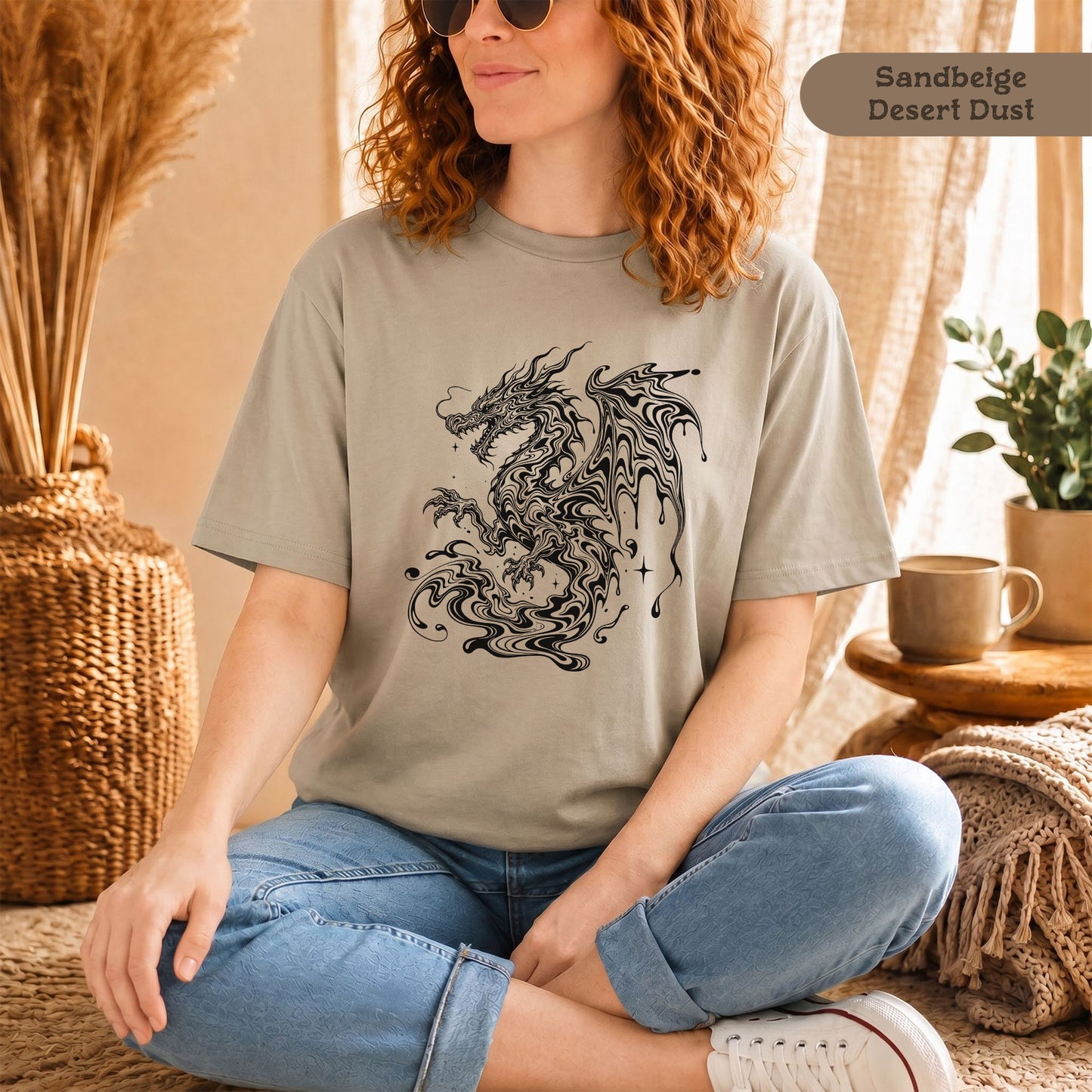 Psychedelischer Drachen - T-Shirt für Damen und Herren