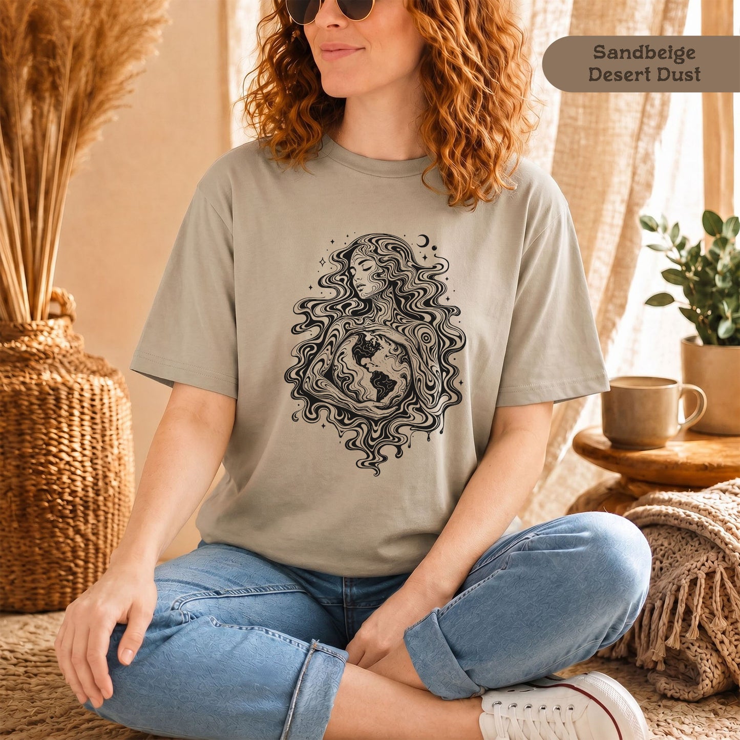 Spirituelles Shirt mit Mutter Erde