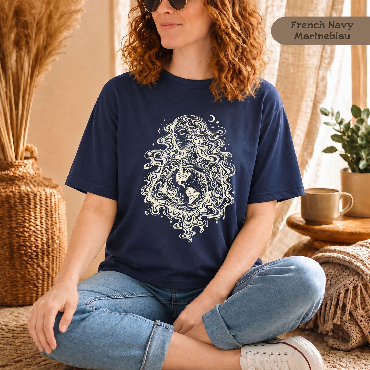 Spirituelles Shirt mit Mutter Erde