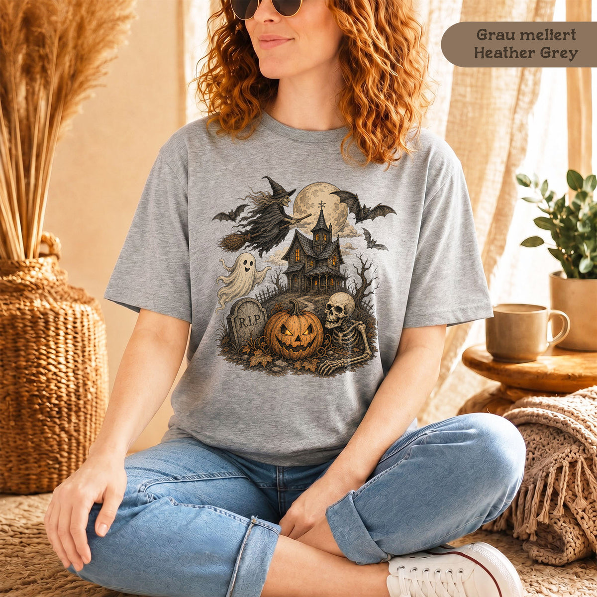 Retro Halloween-Shirt für Damen
