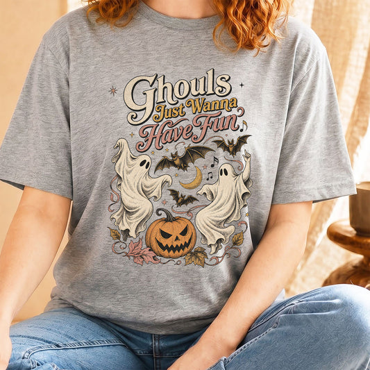 Halloween-Shirt "Ghouls just wanna have fun"