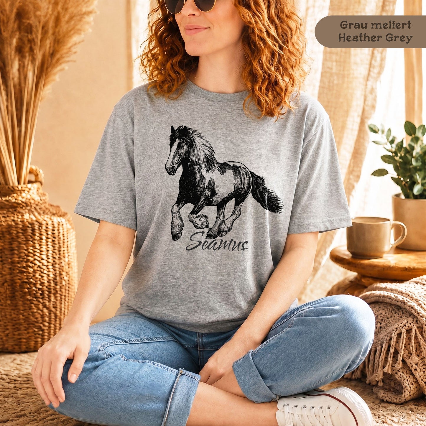 Personalisiertes Unisex T-Shirt mit deinem Lieblingspferd