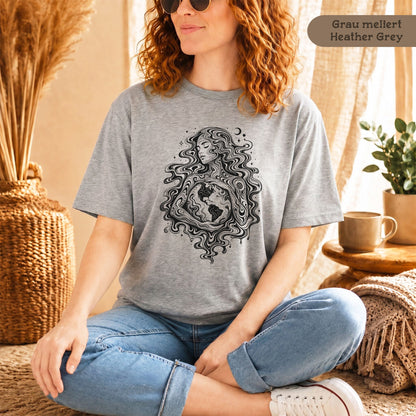 Spirituelles Shirt mit Mutter Erde
