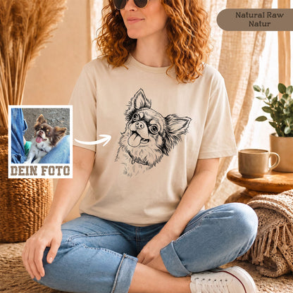 Personalisiertes T-Shirt mit deinem Hund oder deiner Katze
