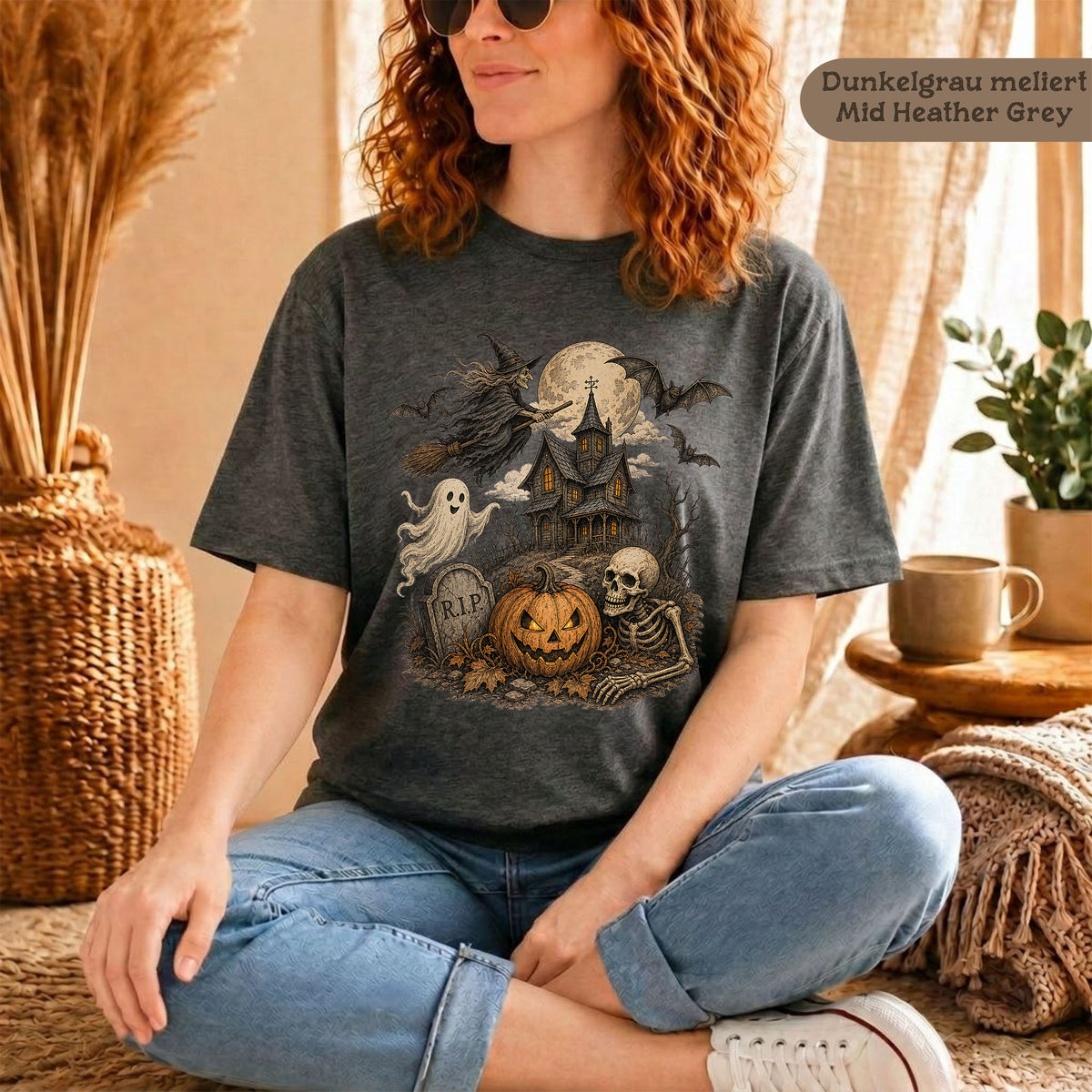 Retro Halloween-Shirt für Damen