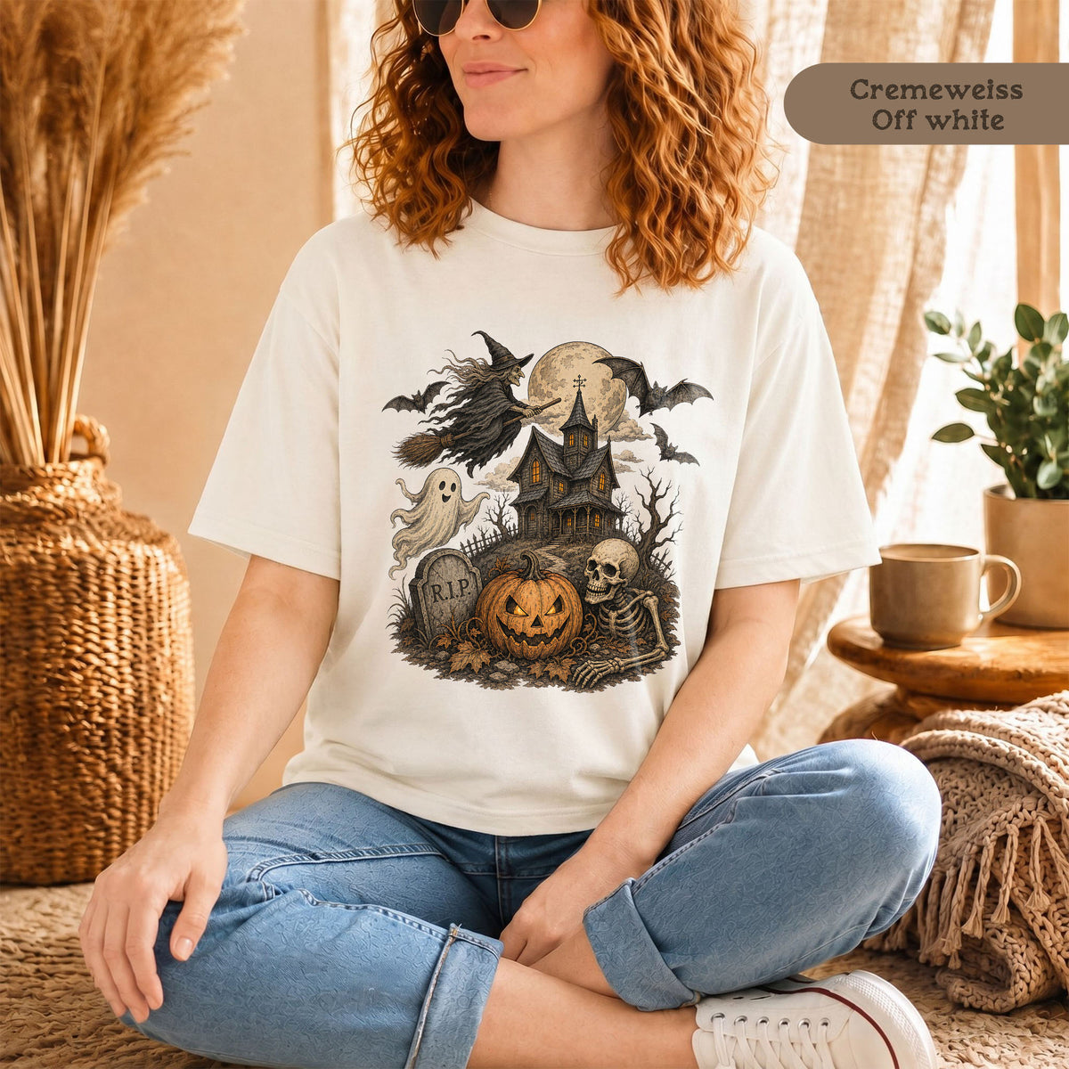 Retro Halloween-Shirt für Damen
