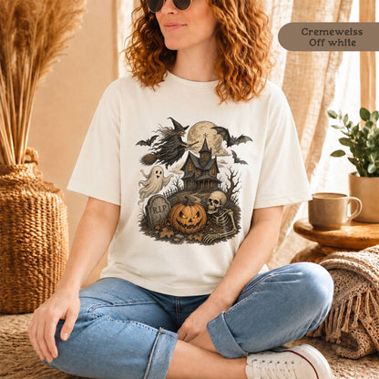 Retro Halloween-Shirt für Damen