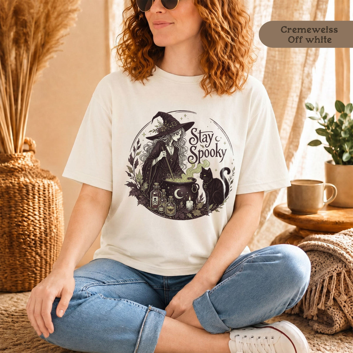 Halloween-Hexen-Shirt für Damen