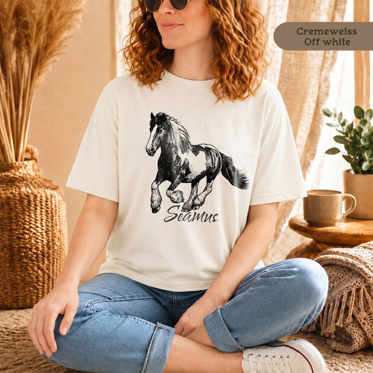 Personalisiertes Unisex T-Shirt mit deinem Lieblingspferd