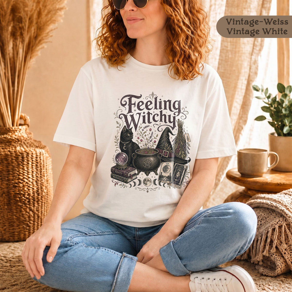 Halloween-T-Shirt "Feeling Witchy"