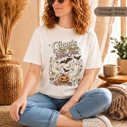 Halloween-Shirt "Ghouls just wanna have fun"