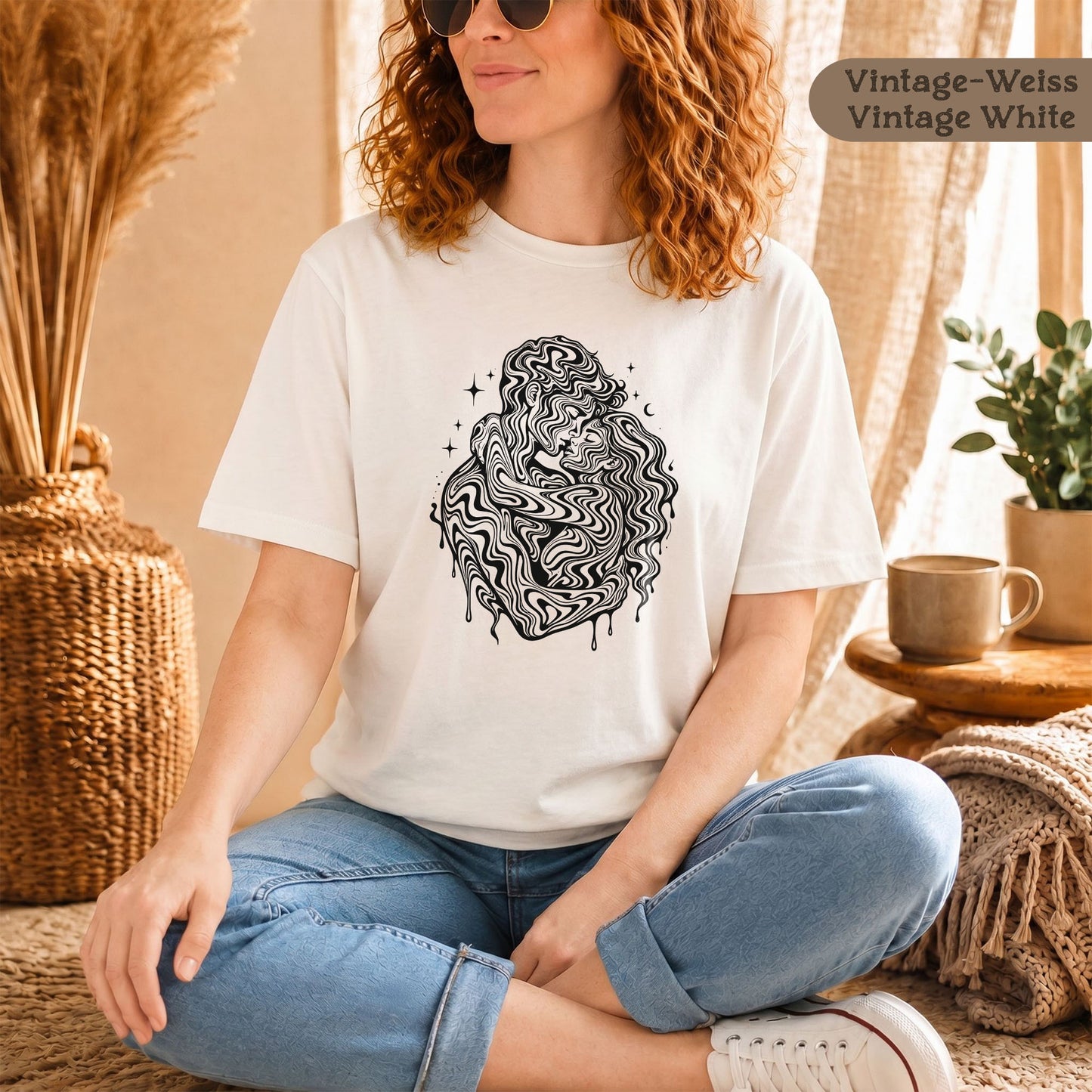 Motiv der zeitlosen Verbundenheit - T-Shirt für Damen und Herren