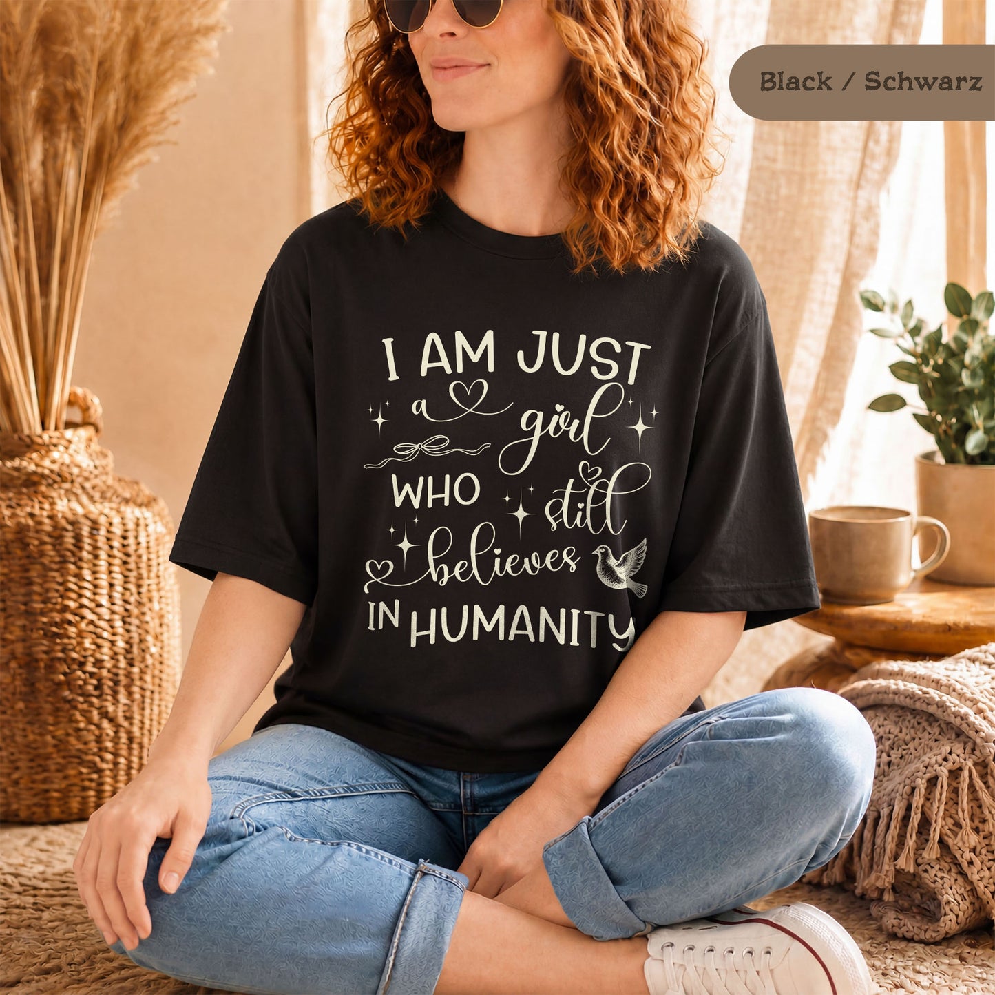I Still Believe In Humanity Damen-Shirt aus Bio-Baumwolle