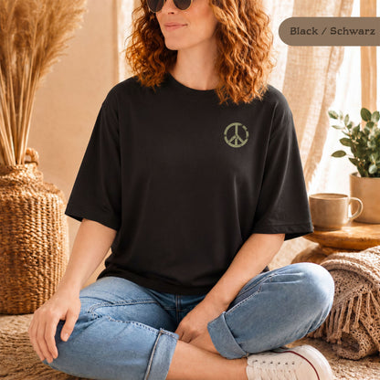 Peace Shirt Damen & Herren, Bio-Baumwolle